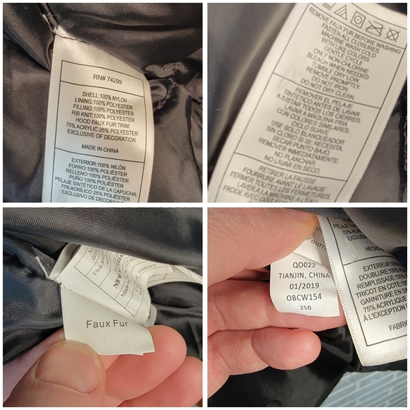 Canada Weather Gear Winter Cold Weather Faux Fur Trim Hooded Parka Coat L - Picture 15 of 15